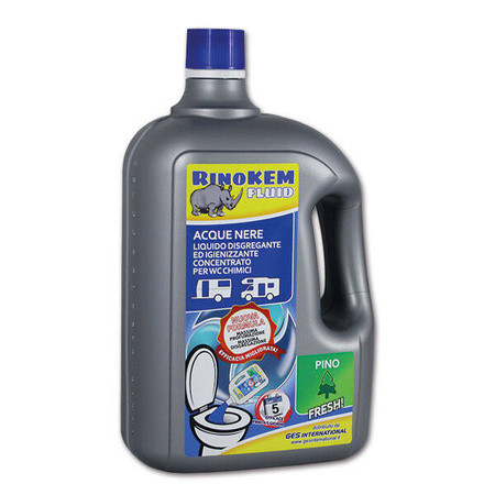 RinoKEM fluid pine 2 l - chemical toilet and cassette fluid, prevents gas and odours