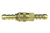 GasBank quick release gas coupling for 8 mm hose - brass, plug and socket with hose nozzles, propane-butane