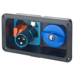 Obudowa klapy zasilającej Smart Supply 2-drożna czarna 22,6x12,8x7,7cm
