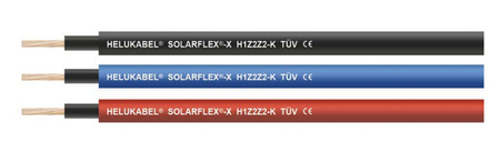 Przewód solarny SOLARFLEX-X H1Z2Z2-K 1 x 6 mm² czarny - do instalacji fotowoltaicznych 1500 V DC, HELUKABEL 713531