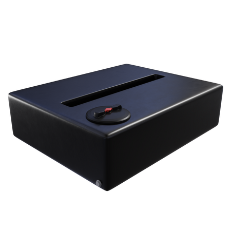 Prostokątny poziomy pojemnik do kampera 400 l UHPLAST czarny