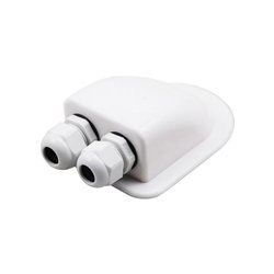 Przejściówka dachowa na przewody / kable solarne BIAŁA