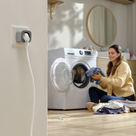 EcoFlow Smart Plug - inteligentne gniazdko Wi-Fi i Bluetooth 10 A / 2500 W z pomiarem energii, Matter, do PowerStream