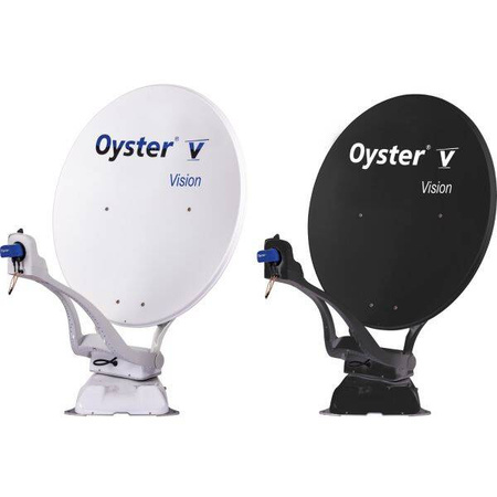 System satelitarny Oyster® V Vision, z konwerterem LNB Twin Skew, biały