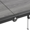 Brunner Dinemic Elùtop stół kempingowy składany 124 x 70 cm - aluminium, blat plaster miodu, regulacja wysokości 56-85 cm
