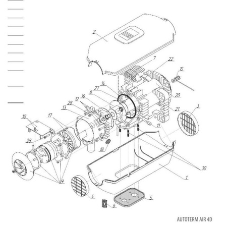 AUTOTERM 4D (4 kW) 12 V komplet