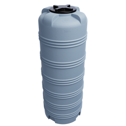 Cylindryczny pionowy pojemnik 750 l UHPLAST szary