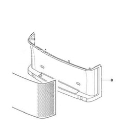 Rear fireplace casing for S-5004