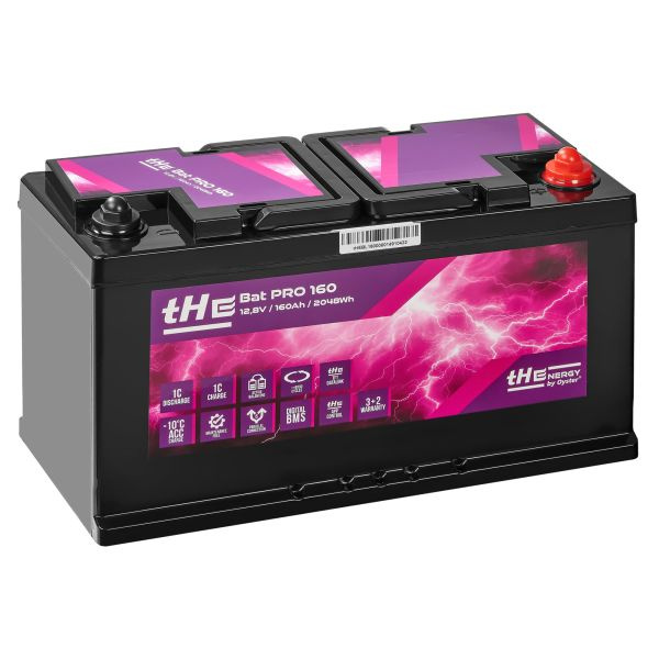 Akumulator LiFePO4 160Ah 12,8V Smart BMS Bluetooth ten Haaft BatPro