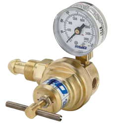 REGO LCR200A580 Cryogenic Liquid Cylinder Regulator with CGA fitting and Gauge