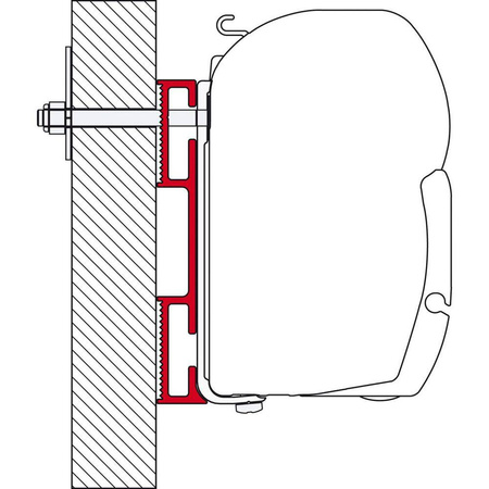 Adapter D marki Fiamma, 8 cm