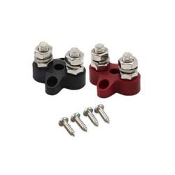 Dual Terminal Stud M8-linked set (1 red/1 black)