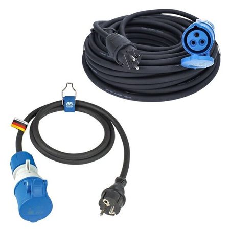 Adapter Schuko-CEE do kampera i łodzi AS Schwabe H07RN-F 3x2,5mm²