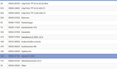 Injector ø 11mm for E 2400 radiator