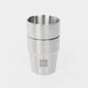 BOXIO CUP - set of 2 double-wall stainless steel mugs 300 ml for camping