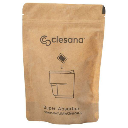Clesana Superabsorbent do toalety C1 20 saszetek - pochłania do 400 ml płynu