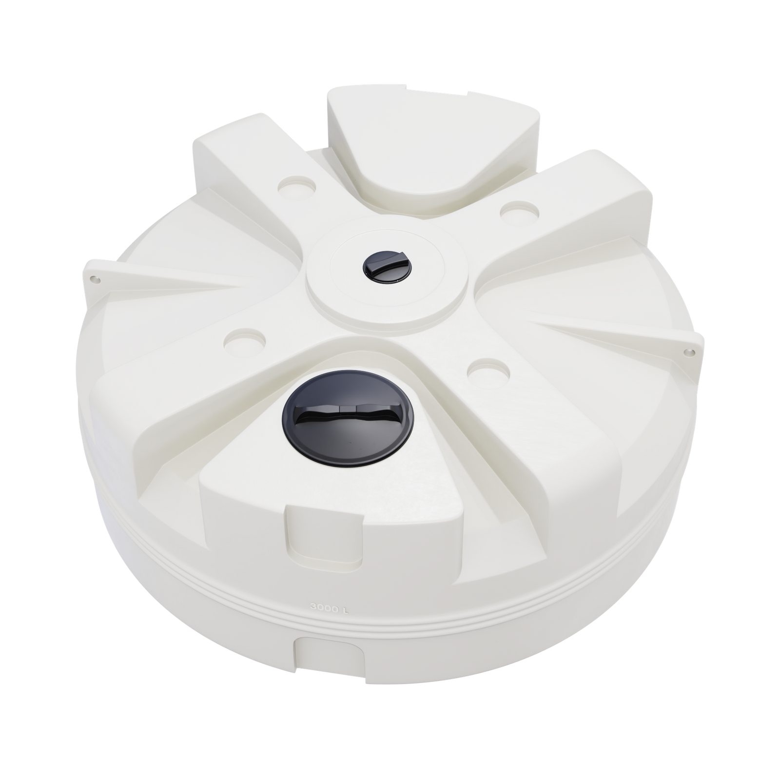 Zbiornik UHPLAST V-3000F 3000 l biały