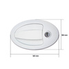 Complete large oval lock