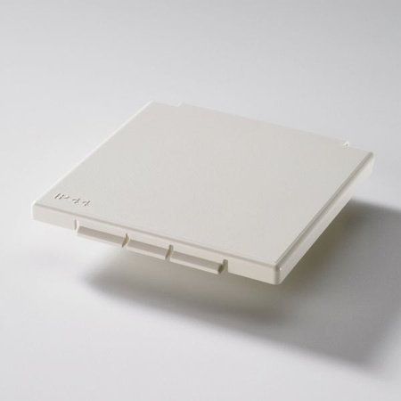 Pokrywa zapasowa gniazda zewnętrznego Fawo – kremowobiała