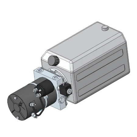 Agregat hydrauliczny 12V 2.7CC 8L z pilotem 3m (pilot z magnesem)