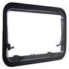Hinged Window bent black, 400 x 500 mm