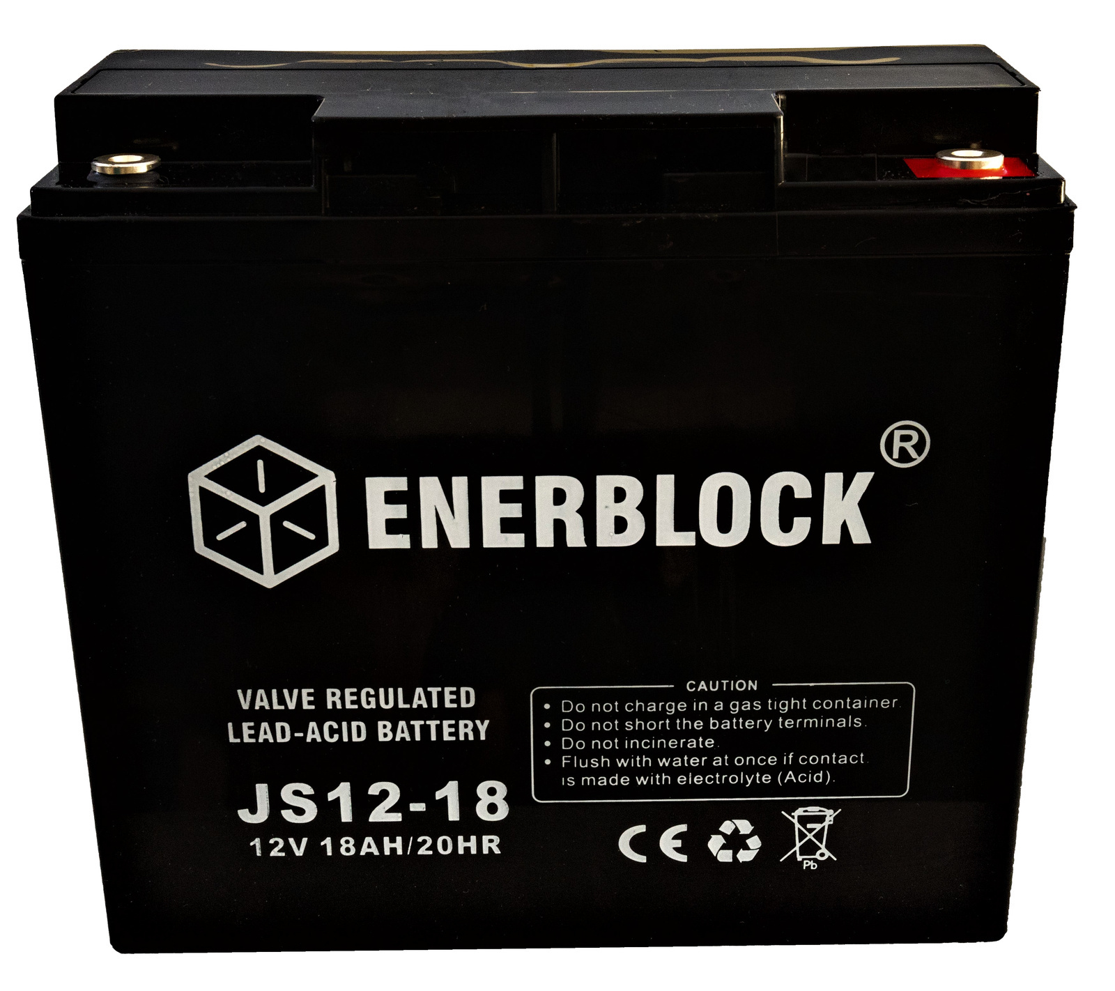 Akumulator kwasowo-ołowiowy ENERBLOCK AGM 12V, 18AH Seria JS