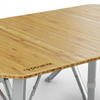 Dometic GO Compact Bamboo Camp Table with Adjustable Height