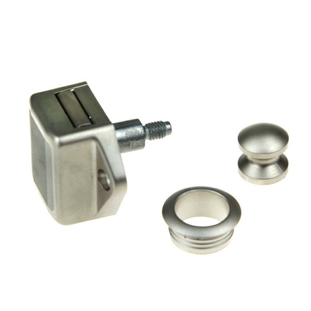 Nickel Plastic Mini Push Lock