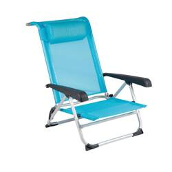 Krzesło plażowe Saint-Tropez marki Bo-camp, koralowa czerwień