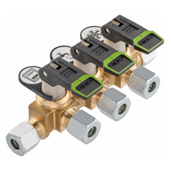 GOK zawór gazowy szybkozamykający (klapowy) krótki RVS 8 x 3 x RVS 8  typu KSV-AB3