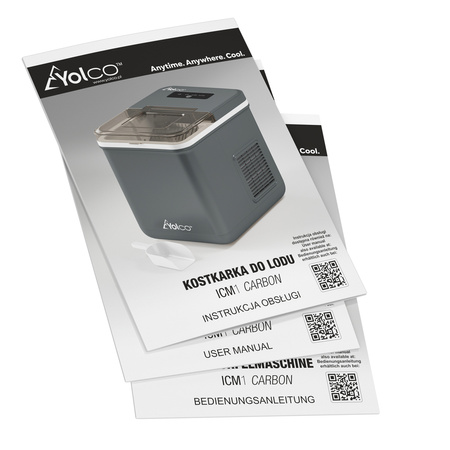 Kostkarka do lodu Yolco ICM1 Carbon 0.8kg lodu