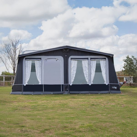 Przedsionek dmuchany sezonowy CAMPTECH Diamant Air 20 - obwód 1125-1150 cm, Camptex All Season, 6 okien