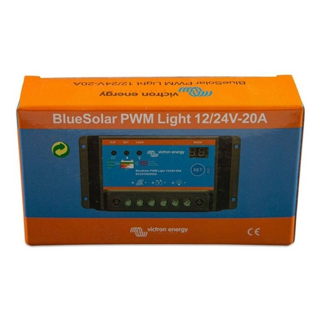 Regulator ładowania z PV BlueSolar PWM-Light 12/24V-20A Victron bez Bluetooth