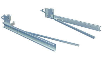 Frame extension for Ford Transit 2014 - black - 1600 mm