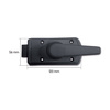 Complete black Europa lock with left handle