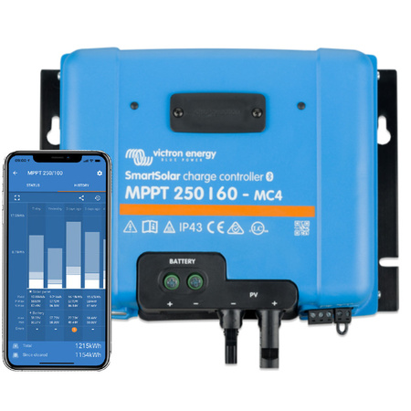 Victron SmartSolar MPPT 250/60-MC4 regulator solarny 60 A, 12/24/48 V, Bluetooth