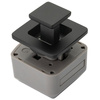 Confurn Zamek meblowy push-to-open R-EVOLUTION Square matowy czarny 14,5-19 mm - meble kampera