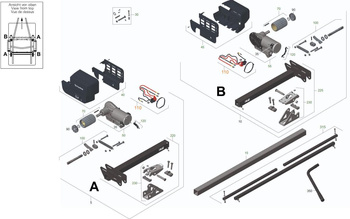 Complete motor connection cable 6 mm² 4 m for Mover SX