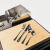 BOXIO EAT - sztućce kempingowe ze stali nierdzewnej dla 2 osób, 8 elementów