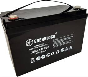 Akumulator  kwasowo-ołowiowy ENERBLOCK AGM-GEL Hybrid 12V, 120AH Seria JDG