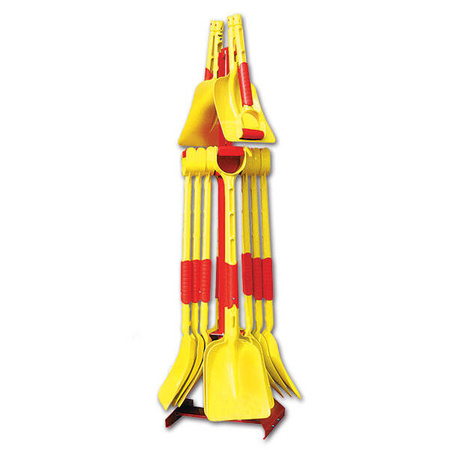Folding fibreglass shovel