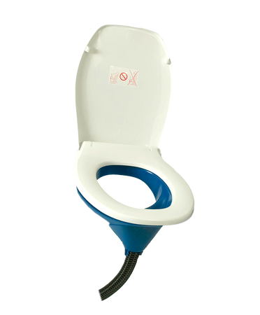 Urine separator insert Separett Privy 501 with toilet seat, blue