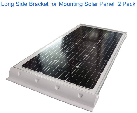 SUNBANK Uchwyty montażowe boczne do paneli solarnych 550 mm białe, 2 szt. - kamper, jacht