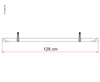 Szyna rowerowa Rail Quick Pro 128 cm - czarna