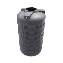 Cylindryczny pionowy pojemnik 2000 l UHPLAST marmurowy