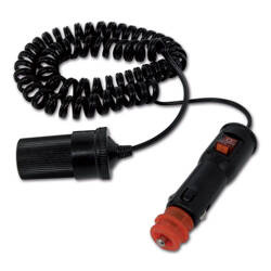 DIN plug extension and switch