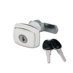 Lock 1036 white with cylinder and key