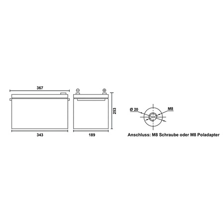 Bateria litowa Polar 300Ah 12,8V Polar