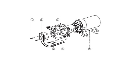 Pompa wody pitnej Water Pump SWP31LPM 12 V, 3,1 l/min, 4,8 bar - 2-komorowa z presostatem