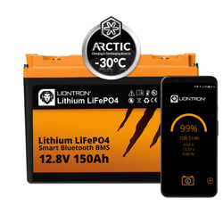 Akumulator LIONTRON LiFePO4 12.8V 150Ah LX Smart z Bluetooth Arctic